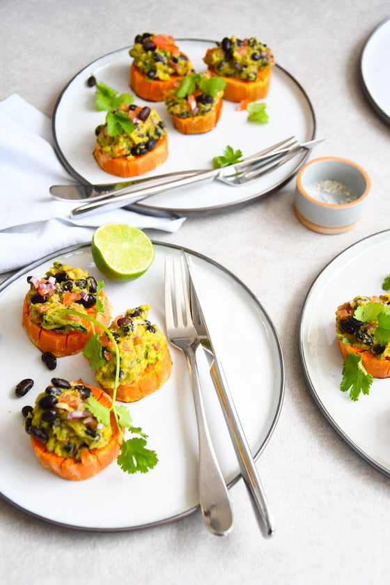 Süßkartoffeln mit Guacamole
