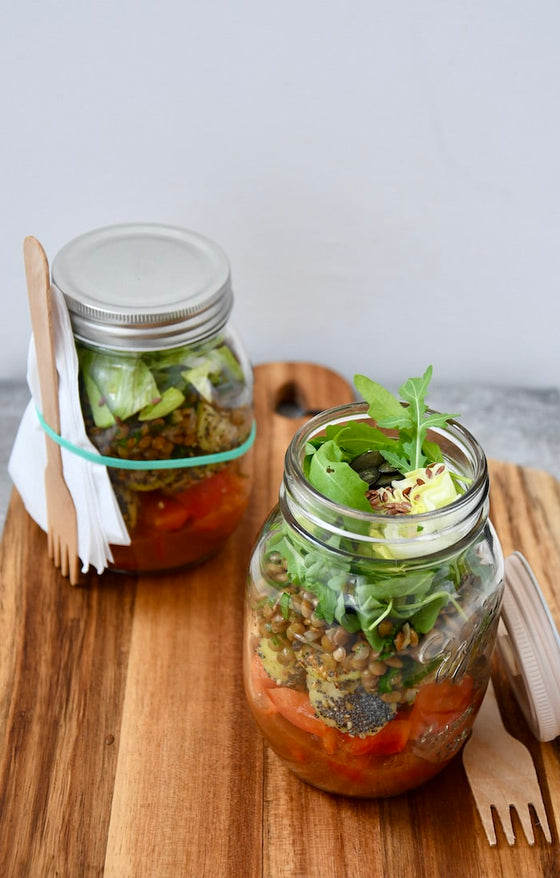 Linsen-Salat mit Paprika & Petersilie | Immunstark & Unterwegs