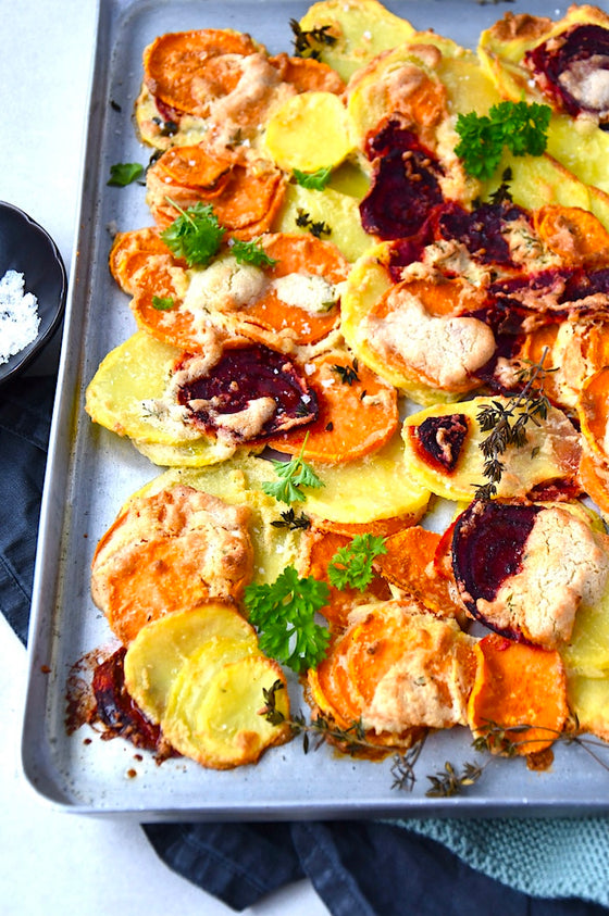 Buntes Gratin vom Blech