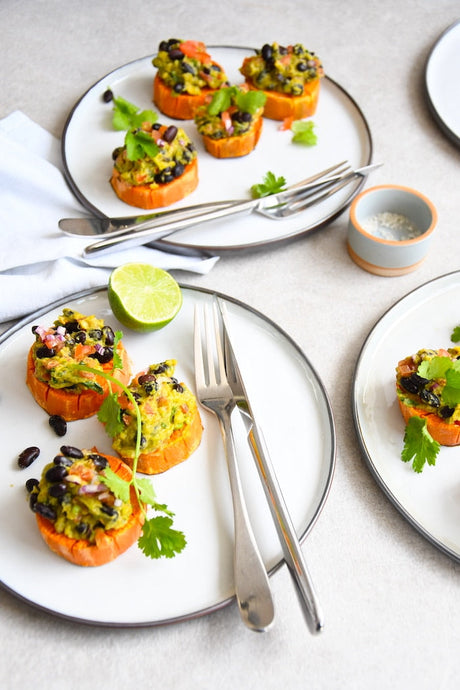 Süßkartoffeln mit Guacamole