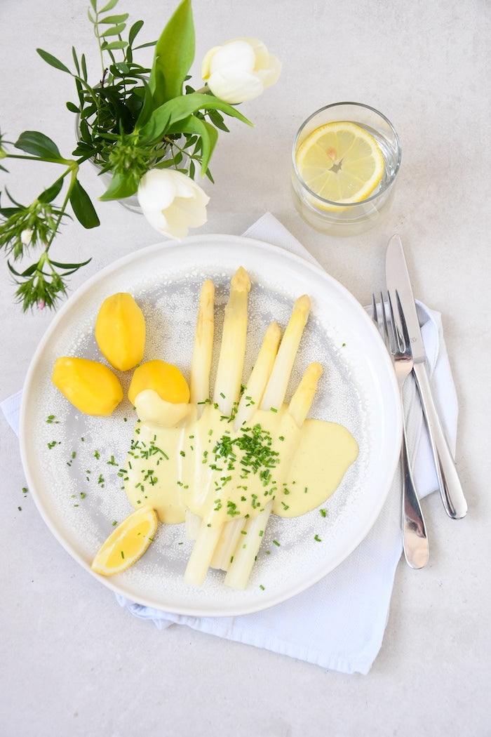 Vegane Sauce Hollandaise für Spargel & Co