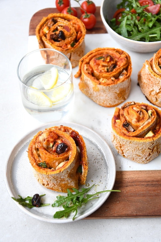 Vegane Süßkartoffel-Pizzaschnecken – glutenfrei & fettarm genießen