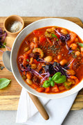 Mediterrane Sommer-Bohnensuppe