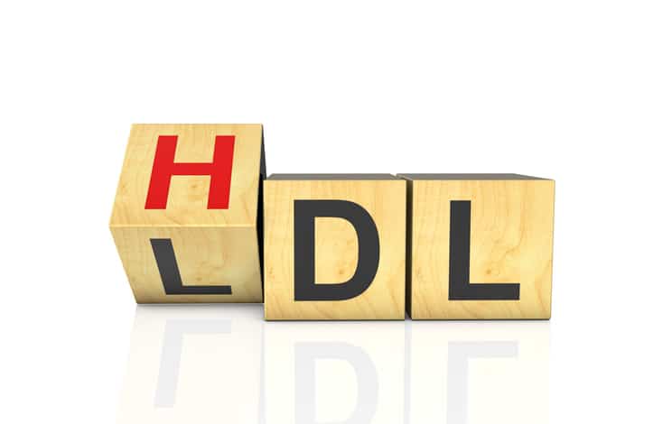 Flip letter cubes and changes the word "HDL" to "LDL"