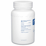 Eine weiße Plastikflasche mit einem blauen Etikett. Auf dem Etikett steht "Quercetin" und "1000 mg". Die Flasche enthält Nahrungsergänzungsmittel. Es gibt Informationen über die Inhaltsstoffe und die Verzehrempfehlung. Die Flasche steht vor einem weißen Hintergrund.