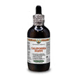 Das Bild zeigt eine braune Glasflasche mit einem weißen Etikett, auf dem "California Poppy" steht. Die Flasche hat eine Pipette und stammt von der Marke "Hawaii Pharm". Sie enthält 120 ml und ist ein pflanzliches Nahrungsergänzungsmittel.