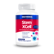 Ein Nahrungsergänzungsmittel namens Stem XCell von Enzymedica in einer weißen Flasche mit rotem Etikett. Enthält 60 vegetarische Kapseln.