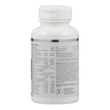 Weiße Flasche mit Etikett, das Nährwertangaben und Zutatenliste zeigt. Enthält Vitamine und Mineralien. Hersteller: Supplementa B.V.