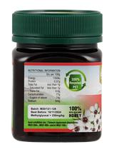 Honigglas mit Nährwertangaben, 100% recyceltes PET, Methylglyoxal > 250mg/kg, Haltbar bis 16.11.2024, 100% Neuseeland Honig.