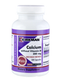 Das Bild zeigt eine weiße Plastikflasche mit einem lila Etikett. Auf dem Etikett steht „Kirkman Calcium without Vitamin D 200 mg“. Die Flasche enthält 120 Kapseln eines hypoallergenen Nahrungsergänzungsmittels, das als „Bio-Max Series“ gekennzeichnet ist. Weitere Informationen auf dem Etikett umfassen „Casein & Gluten Free“ und „Ultra Tested“.