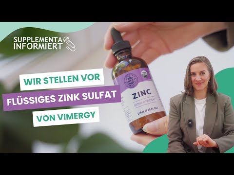 Das Bild zeigt ein stilisiertes Logo mit dem Wort 'SUPPLEMENTA' oben und einem großen Play-Symbol in der Mitte, das auf ein Video hinweist. Darunter steht das Wort 'VIDEO'. Der Hintergrund ist hell mit sanften, natürlichen Mustern. Das Design vermittelt einen modernen und organischen Eindruck, der zu einem gesundheitsbezogenen Thema passt.