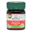 Ein Glas Bio-Manuka-Honig der Marke TranzAlpine mit grünem Deckel, 250g, MGO 250+, aus Neuseeland.