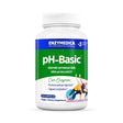 Flasche mit Enzympräparat 'pH-Basic' von Enzymedica, 120 vegane Kapseln zur Enzymoptimierung und pH-Balance.