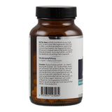 Eine braune Flasche mit schwarzem Deckel, auf der ein Etikett mit Informationen zu einem Nahrungsergänzungsmittel namens AB-Flora Basic angebracht ist. Das Etikett beschreibt die Inhaltsstoffe, Verzehrempfehlung und Hinweise zur Nutzung. Unten befindet sich ein Barcode. Die Flasche steht vor einem weißen Hintergrund.