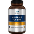 Weiße Plastikflasche mit Nährstoffangaben auf dem Etikett, enthält verschiedene Mineralien und Vitamine. Hersteller: Supplementa B.V.