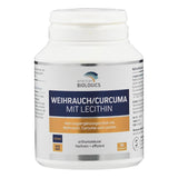 Dose mit Nahrungsergänzungsmittel "Weihrauch/Curcuma mit Lecithin" von American Biologics, 90 Kapseln, vegan, nicht gentechnisch verändert.
