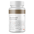 Das Bild zeigt eine weiße Plastikflasche mit einem braunen Etikett. Auf dem Etikett steht 'BIG BOLD HEALTH Microbiome Rejuvenate'. Die Flasche enthält 120 Kapseln eines Nahrungsergänzungsmittels. Der Text auf dem Etikett beschreibt die Förderung der Darmgesundheit durch Präbiotika, Probiotika und Phytonährstoffe. Die Flasche steht vor einem weißen Hintergrund.