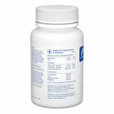 Eine weiße Flasche mit einem Etikett, das Nahrungsergänzungsmittel von Pure Encapsulations zeigt. Das Etikett listet Inhaltsstoffe wie Magnesium, Zink, Vitamin B6, B12 und L-Tryptophan auf. Die Flasche steht aufrecht und ist vor einem weißen Hintergrund fotografiert.