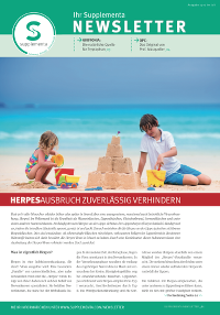 Newsletter-Titelseite im Juli 2015