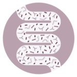 Pictogramm mit Darmbakterien