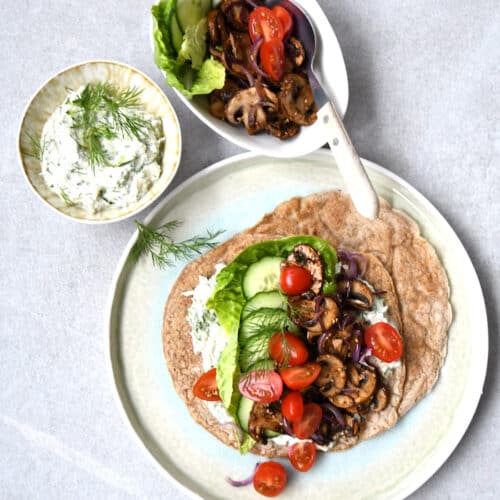 Tortillas mit Pilzfüllung