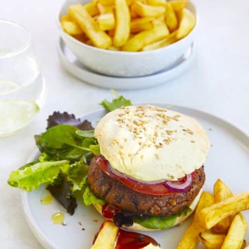 Rote Bohnen-Burger