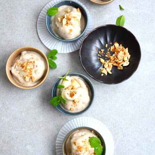 Bananen-Erdnuss-Eis