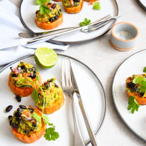 Süßkartoffeln mit Guacamole