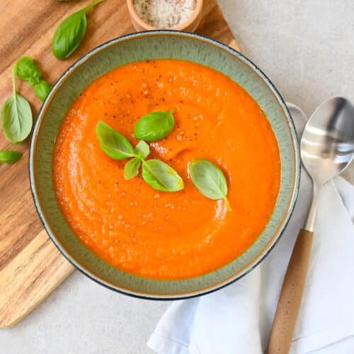 Tomatensuppe aus dem Ofen