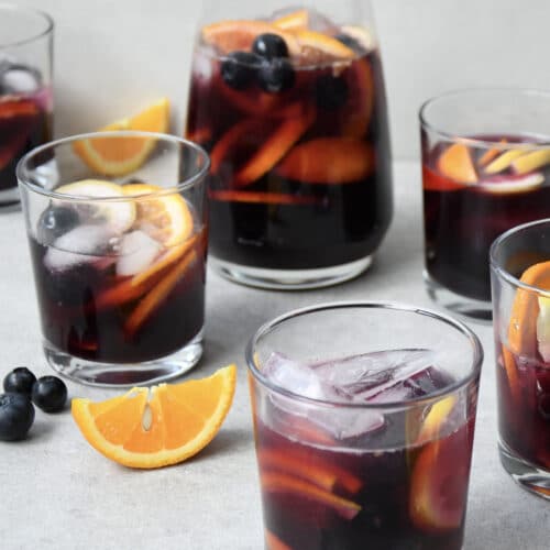 Blaubeer-Sangria