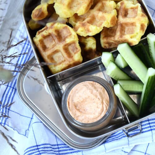 Kartoffelwaffeln mit Dip