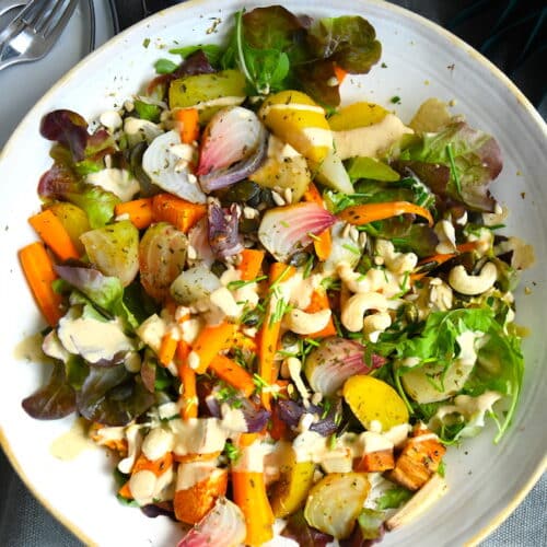 Winterlicher Röstgemüse-Salat