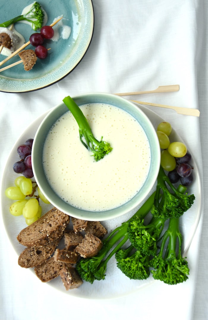 Veganes „Käse Fondue“