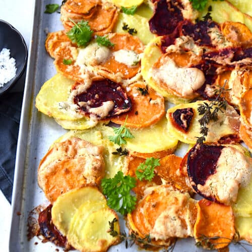 Buntes Gratin vom Blech