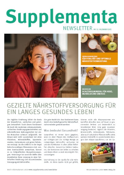 Supplementa Monatsnews im Dezember 2025