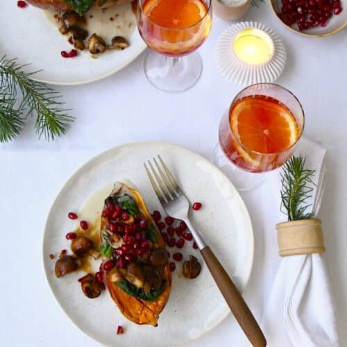 gefüllte Süßkartoffeln