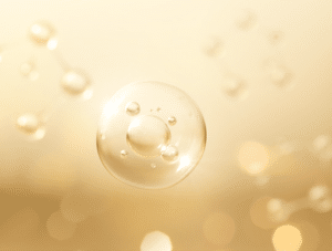 Bildung von ineinander verschachtelten Tröpchen im Innern der Gewebsflüssigkeit (schematische Darstellung)