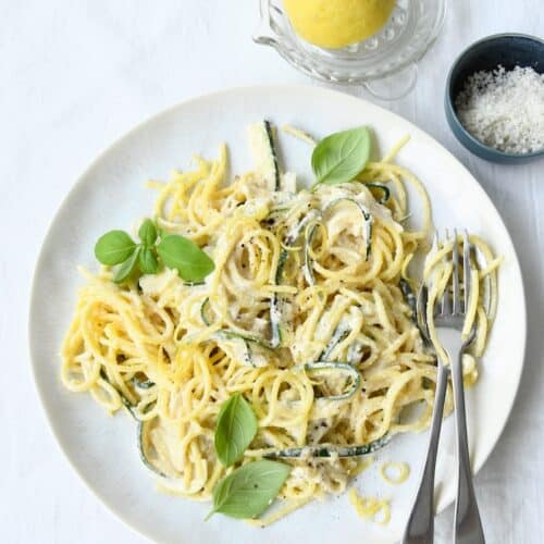 Cremige Spaghetti al Limone mit Zucchini