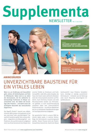 Supplementa Monatsnews im Juli 2026