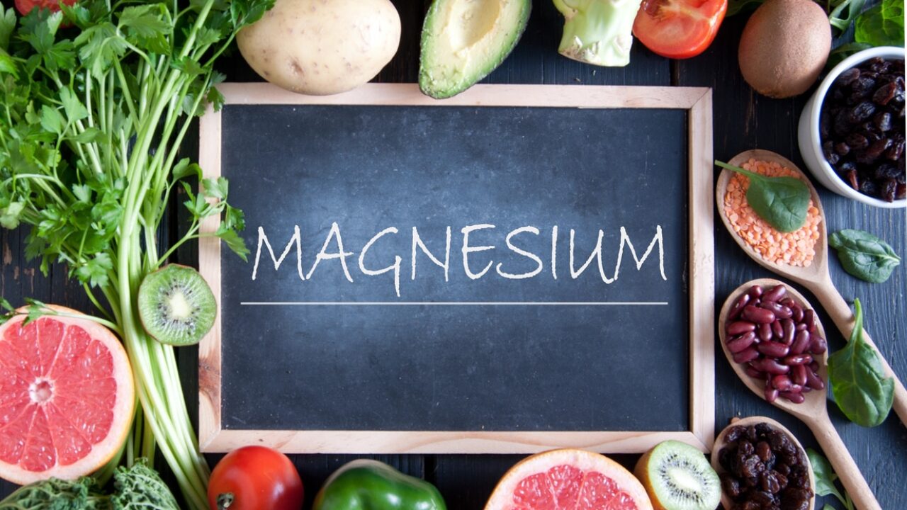 Fresh fruits vegetables and pulses with magnesium nutrition