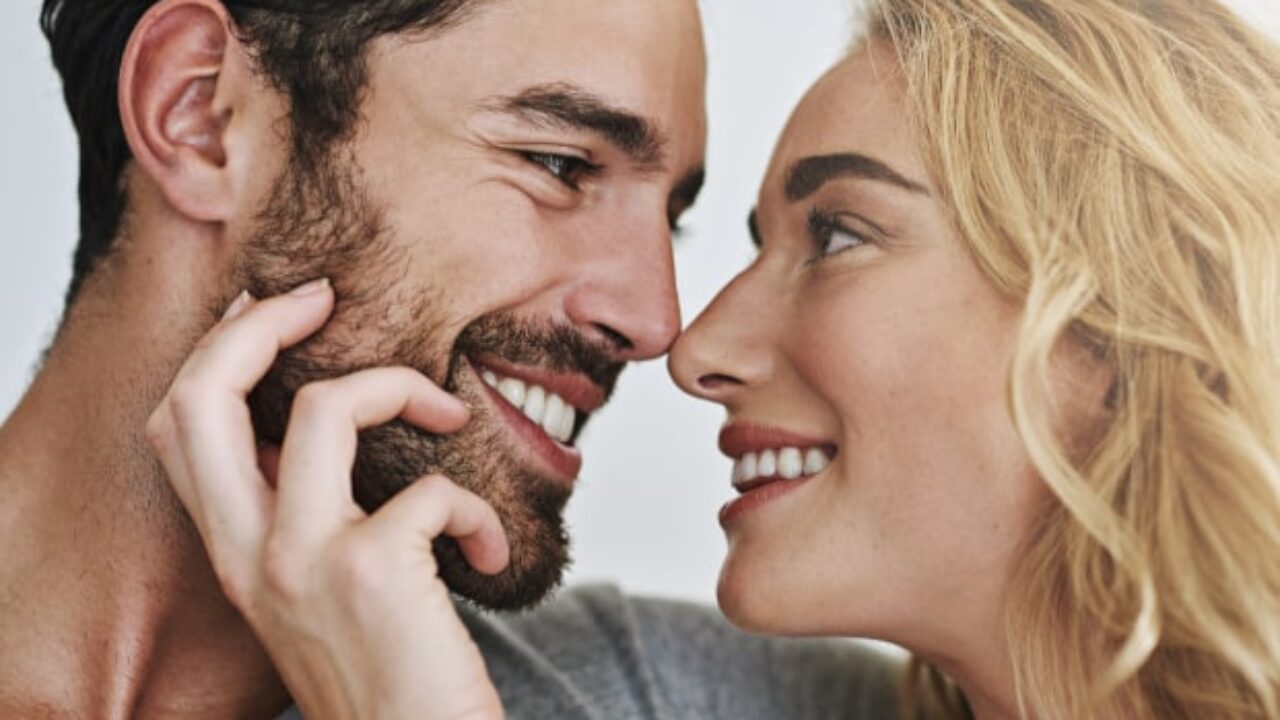 Shot of a young couple enjoying a relaxing and romantic moment at home